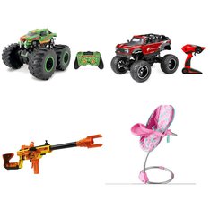 Pallet - 28 Pcs - Vehicles, Trains & RC, Dolls, Water Guns & Foam Blasters, Boardgames, Puzzles & Building Blocks - Customer Returns - New Bright, Adventure Force, Kid Connection, My Sweet Love