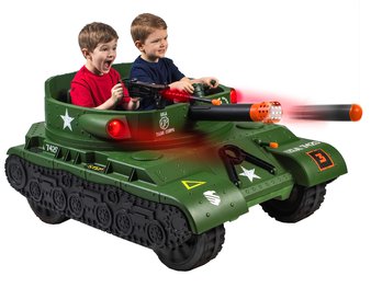 Pallet – Action Wheels 24 Volt Thunder Tank Ride-On With Working Cannon and Rotating Turret – Vehicles, Trains & RC – Customer Returns – Action Wheels