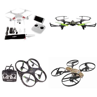 190 Pcs – Drones & Quadcopters – Tested Not Working – Vivitar, Sky Viper, Call of Duty, ProMark