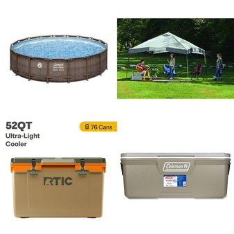 Pallet – 11 Pcs – Camping & Hiking, Patio, Pools & Water Fun – Customer Returns – Ozark Trail, Coleman, Ozark, RTIC