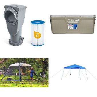 Pallet – 7 Pcs – Camping & Hiking, Pools & Water Fun – Customer Returns – Ozark Trail, Funsicle, Coleman