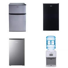 Pallet – 9 Pcs – Bar Refrigerators & Water Coolers, Refrigerators – Customer Returns – HISENSE, Galanz, Primo, Great Value