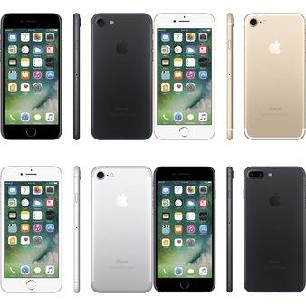 5 Pcs – Refurbished Apple iPhone 7 (GRADE B – Unlocked) – Models: MN8G2LL/A, MNQH2LL/A, MN8N2LL/A, MN8J2LL/A – Smartphones