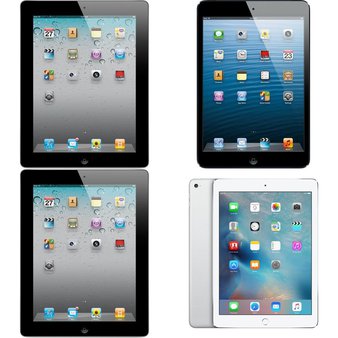 15 Pcs – Apple iPads – Refurbished (GRADE C) – Models: MC769LL/A-ER, MC960LL/A, MD993LL/A, ME277LL/A – Tablets