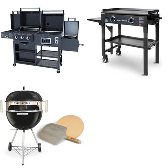 Pallet – 4 Pcs – Grills & Outdoor Cooking – Customer Returns – Blackstone, KettlePizza, Smoke Hollow