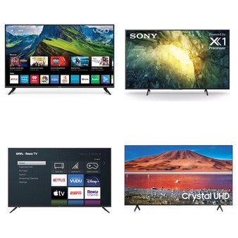 24 Pcs – LED/LCD TVs – Refurbished (GRADE A, GRADE B) – VIZIO, onn., Samsung, Sony