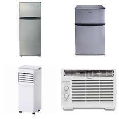 Pallet - 12 Pcs - Bar Refrigerators & Water Coolers, Air Conditioners, Kitchen & Dining, Slow Cookers, Roasters, Rice Cookers & Steamers - Overstock - Keurig, Midea, Galanz