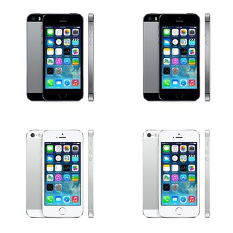 46 Pcs – Apple iPhone 5S – Refurbished (GRADE C – Locked) – Models: MN6R2LL/A, MN6T2LL/A, ME341LL/A, ME372LL/A – Smartphones