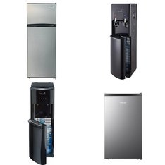 Pallet - 9 Pcs - Bar Refrigerators & Water Coolers, Refrigerators - Customer Returns - Frigidaire, Primo Water, HISENSE, Galanz