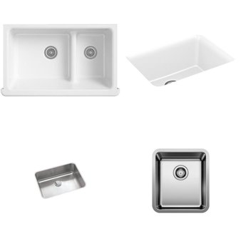 Pallet – 21 Pcs – Hardware, Kitchen & Bath Fixtures, Kitchen & Dining – Customer Returns – Kohler, TOTO USA, ELKAY, Blanco