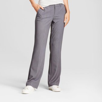 100 Pcs – A New Day Women’s Flare Bi-Stretch Twill Pants – Gray, 8S – New – Retail Ready