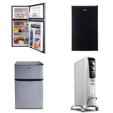Pallet - 5 Pcs - Refrigerators, Bar Refrigerators & Water Coolers, Heaters - Customer Returns - Galanz, Frigidaire, DeLonghi