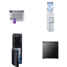 Pallet - 9 Pcs - Bar Refrigerators & Water Coolers, Freezers, Air Conditioners - Customer Returns - Primo Water, HISENSE, WhizMax