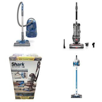 CLEARANCE! 3 Pallets – 51 Pcs – Vacuums, Kitchen & Dining, Kitchen & Bath Fixtures, Heaters – Customer Returns – Hoover, Hart, Tineco, Shark