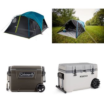 Pallet – 9 Pcs – Camping & Hiking – Customer Returns – Coleman, Igloo, Slumberjack
