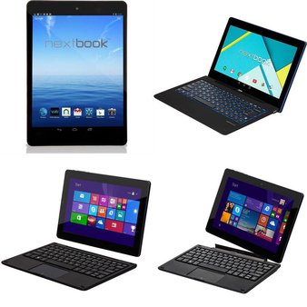 Clearance! 53 Pcs – Refurbished NEXTBOOK Tablets (GRADE A, GRADE B, GRADE C – No Power Adapter) – Models: NX785QC8G, NXW10QC32G, NX700QC16G, NXA116QC164