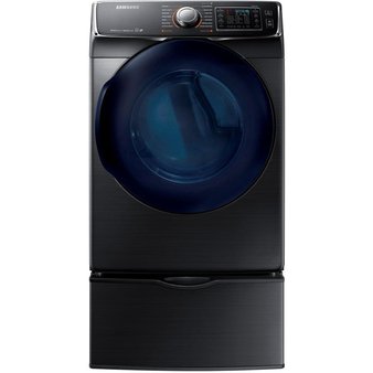 Pallet – 1 Pcs – Samsung DV45K6500EV Black Stainless Steel Electric Steam Dryer – New Damaged Box (Scratch & Dent)