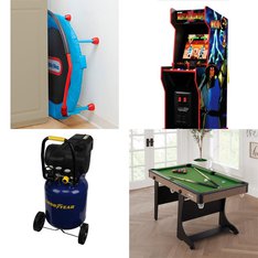 Pallet - 10 Pcs - Game Room, Power Tools, Vacuums, Decor - Customer Returns - MGA Entertainment, Goodyear, Bissell, Always Home