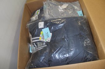 1 Parcel Box – 27 Pcs – Like New and New Apparel – Dress Shirts, Jeans, Pants & Shorts – JC Penney