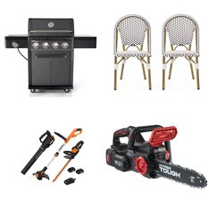 Pallet - 9 Pcs - Hedge Clippers & Chainsaws, Trimmers & Edgers, Patio & Outdoor Lighting / Decor, Grills & Outdoor Cooking - Customer Returns - Mm, Worx, Hyper Tough, Hart