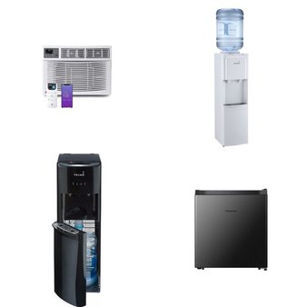 Pallet – 9 Pcs – Freezers, Bar Refrigerators & Water Coolers, Air Conditioners – Customer Returns – HISENSE, Primo Water, WhizMax