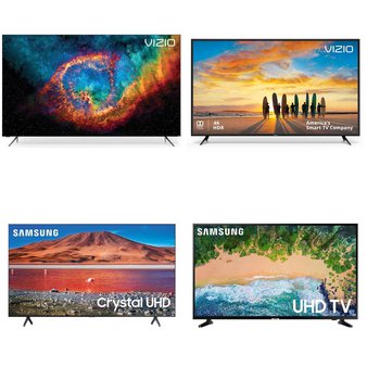 5 Pcs – LED/LCD TVs – Refurbished (GRADE C) – VIZIO, Samsung, ELEMENT
