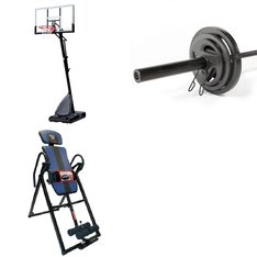 Pallet – 4 Pcs – Exercise & Fitness, Outdoor Sports – Customer Returns – CAP Barbell, Body Vision, Spalding