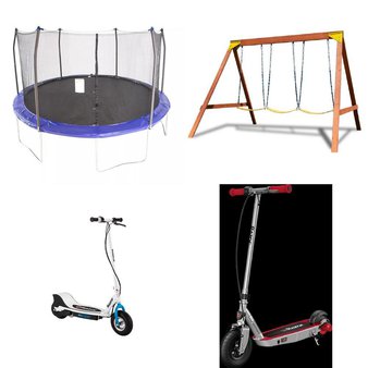 Pallet – 13 Pcs – Powered, Outdoor Play, Not Powered, Trampolines – Customer Returns – Razor, Razor Power Core, Jetson, Bounceland