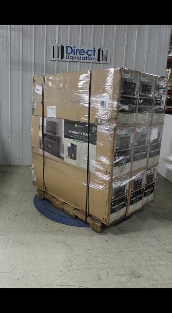 3 Pallets – 27 Pcs – New TV Stands, Wall Mounts & Entertainment Centers – New and New Damaged Box – Walmart