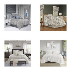 6 Pallets - 438 Pcs - Rugs & Mats, Bedding Sets, Curtains & Window Coverings, Blankets, Throws & Quilts - Mixed Conditions - Unmanifested Home, Window, and Rugs, Madison Park, Elrene Home Fashions, Regal Home Collections, Inc.
