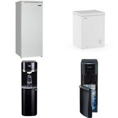 CLEARANCE! Pallet - 7 Pcs - Bar Refrigerators & Water Coolers, Freezers, Refrigerators - Customer Returns - Primo Water, Primo, Galanz, Great Value