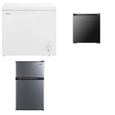 Pallet - 4 Pcs - Refrigerators, Freezers - Customer Returns - Arctic King, HISENSE