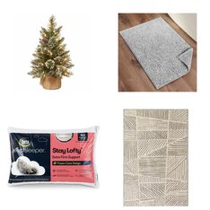Pallet - 50 Pcs - Bath, Sheets, Pillowcases & Bed Skirts, Decorations & Favors, Pillows - Mixed Conditions - Unmanifested Bedding, Unmanifested Kitchen and Fixtures, National Tree Co, Serta