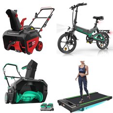 Pallet - 9 Pcs - Exercise & Fitness, Snow Removal, Cycling & Bicycles, Fireplaces - Customer Returns - ADNOOM, Hitway, UHOMEPRO, Funtok