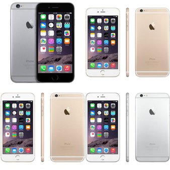 15 Pcs – Apple iPhone 6 – Refurbished (GRADE B – Unlocked – White Box) – Models: 3A021LL/A, MGCM2LL/A, MGAN2LL/A, MGCT2LL/A – Smartphones