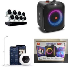 Pallet – 33 Pcs – Monitors, Portable Speakers, Humidifiers / De-Humidifiers, Boombox – Customer Returns – LG, Monster, RIDGID, JBL
