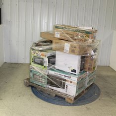 1 Pallets - 17 Pcs - New Microwaves, Curtains & Window Coverings, Cycling & Bicycles - New and New Damaged Box - Walmart