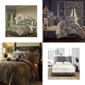 CLEARANCE! 3 Pallets – 81 Pcs – Bedding Sets, Comforters & Duvets, Decor, Blankets, Throws & Quilts – Mixed Conditions – Madison Park, Asstd National Brand, Unmanifested Bedding, 510 Design