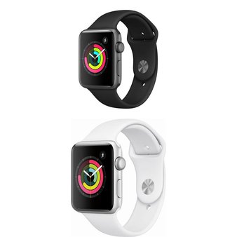 5 Pcs – Apple Watch – Series 3 – 42MM – GPS – Refurbished (GRADE D) – Models: MTF32LL/A, MTF22LL/A