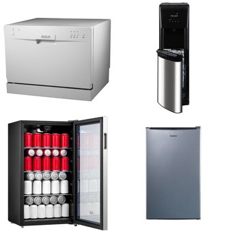 Pallet – 7 Pcs – Bar Refrigerators & Water Coolers, Refrigerators, Dishwashers, Ice Makers – Customer Returns – Galanz, Primo, RCA, Frigidaire