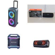 Pallet - 30 Pcs - Portable Speakers, Speakers, Accessories, CD Players, Turntables - Customer Returns - onn., JBL, Victrola, LG Electronics