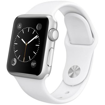 5 Pcs – Refurbished Apple Watch Sport 38mm Silver Aluminum Case – White Sport Band MJ2T2LL/A (GRADE A) – Smartwatches