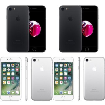 8 Pcs – Apple iPhone 7 – Refurbished (GRADE B – Unlocked) – Models: MN8G2LL/A, 3C207LL/A, MN8L2LL/A, MN8H2LL/A