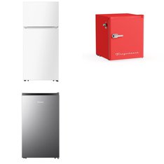 Pallet - 4 Pcs - Refrigerators, Bar Refrigerators & Water Coolers, Freezers - Customer Returns - Frigidaire, HISENSE, MORA