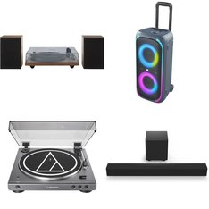 Pallet - 20 Pcs - Speakers, Portable Speakers, CD Players, Turntables, Accessories - Customer Returns - onn., Audio-Technica, CROSLEY , VIZIO