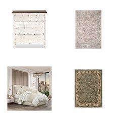 3 Pallets - 99 Pcs - Curtains & Window Coverings, Rugs & Mats, Decor, Bedding Sets - Like New or New Customer Returns - JC Penney