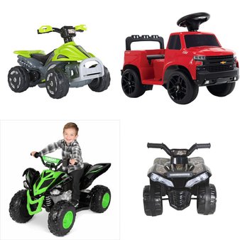 Flash Sale! 12 Pallets – 120 Pcs – Vehicles, Vehicles, Trains & RC, Powered, Not Powered – Customer Returns – UNBRANDED, Huffy, Kalee, Realtree