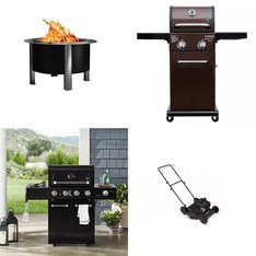 Friday Deals! 6 Pallets - 35 Pcs - Mowers, Patio & Outdoor Lighting / Decor, Grills & Outdoor Cooking, Fireplaces - Untested Customer Returns - Hyper Tough, Mm, nuLOOM