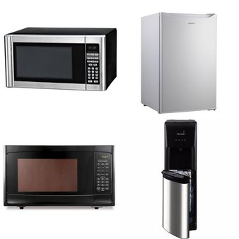 Pallet – 9 Pcs – Microwaves – Customer Returns – Hamilton Beach, Galanz, Sunbeam, Primo