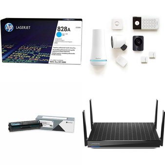 Pallet – 124 Pcs – Other, Networking, In Ear Headphones, Inkjet – Customer Returns – onn., Apple, HP, Netgear